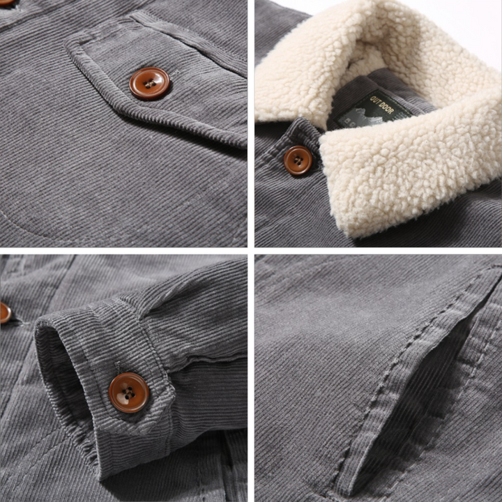 Casual herenjas met diepe, praktische zakken. Winddicht en comfortabel, perfect voor dagelijks gebruik in de herfst.