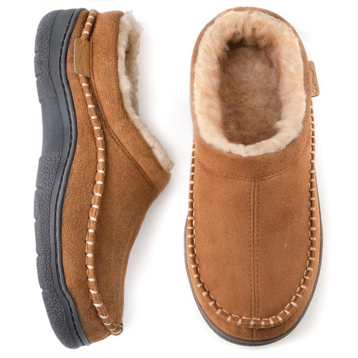 Zachte, warme herenpantoffels van pluche voor comfort aan huis, perfect voor koude voeten.