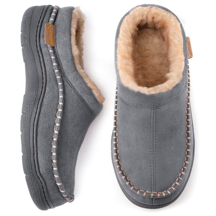 Gezellige herenpantoffels die warmte en comfort bieden tijdens winterse avonden thuis.