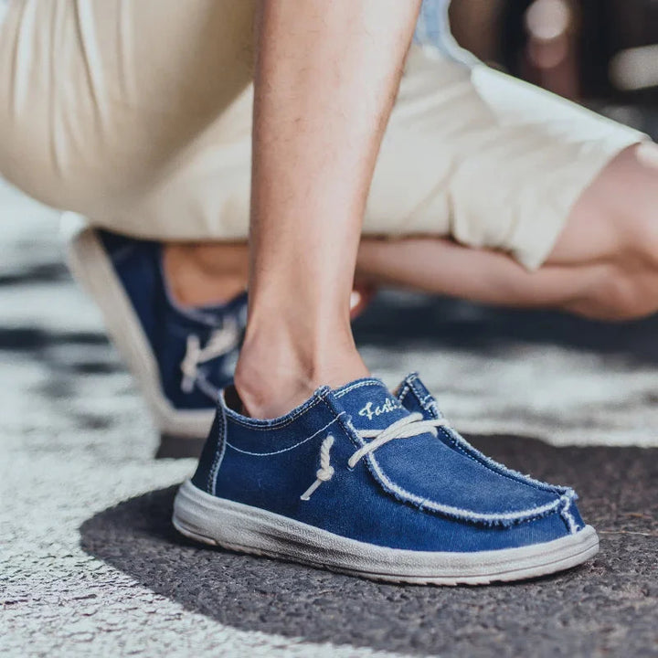 Kaki heren loafers met ergonomische steun. Comfortabele en nette instappers, ideaal voor zowel casual als geklede gelegenheden.