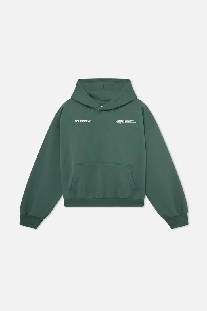 "Comfortabele, stijlvolle vrouwenhoodie in blauw, bordeauxroze; symbool van zelfliefde, ontspannen pasvorm, minimalistisch de