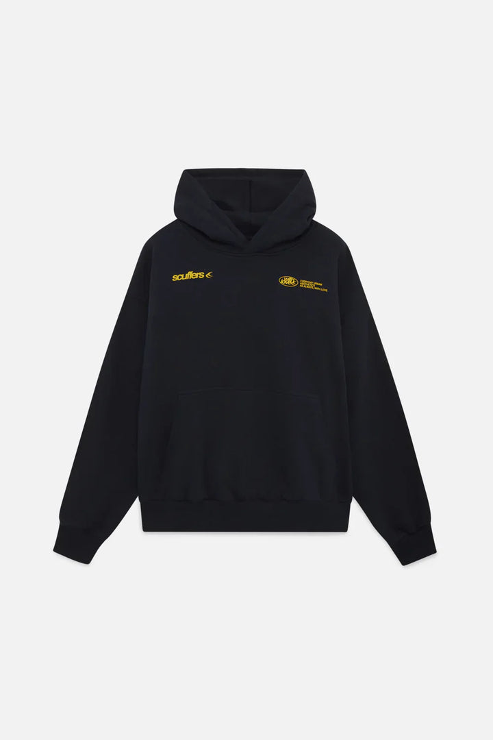 "Comfortabele, stijlvolle vrouwenhoodie in blauw, bordeauxroze; symbool van zelfliefde, ontspannen pasvorm, minimalistisch de