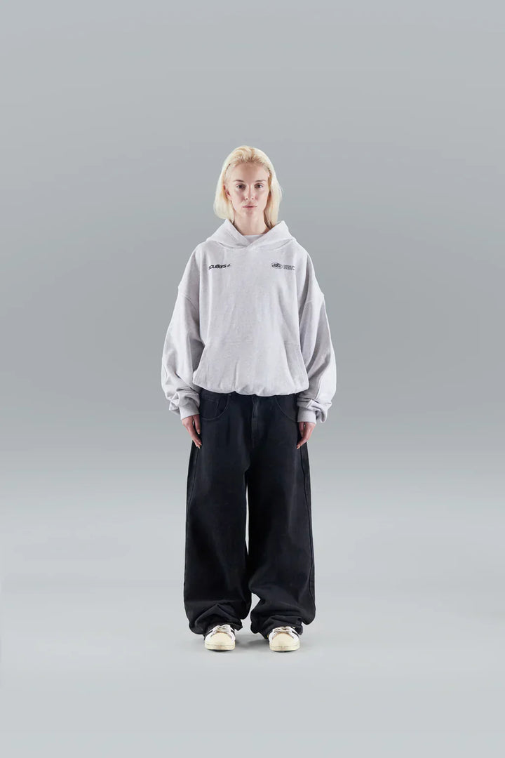 "Comfortabele, stijlvolle vrouwenhoodie in blauw, bordeauxroze; symbool van zelfliefde, ontspannen pasvorm, minimalistisch de