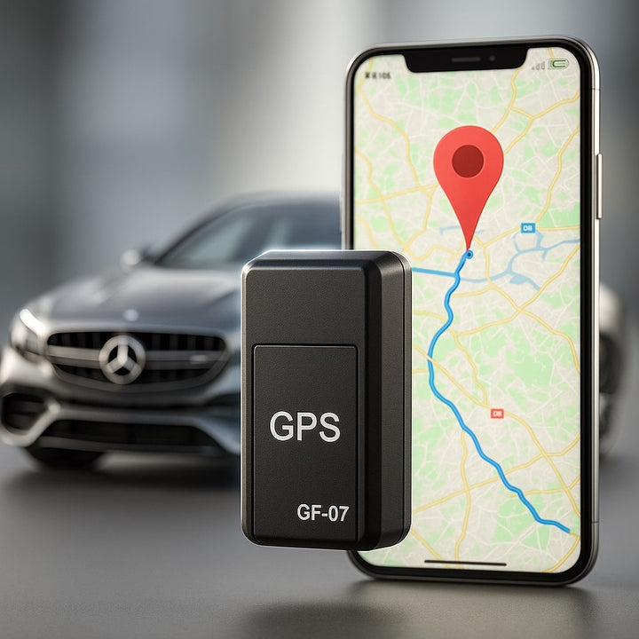 Compacte GPS tracker voor auto, geen abonnement, real-time voertuigbeveiliging. Ideaal voor diefstalpreventie.