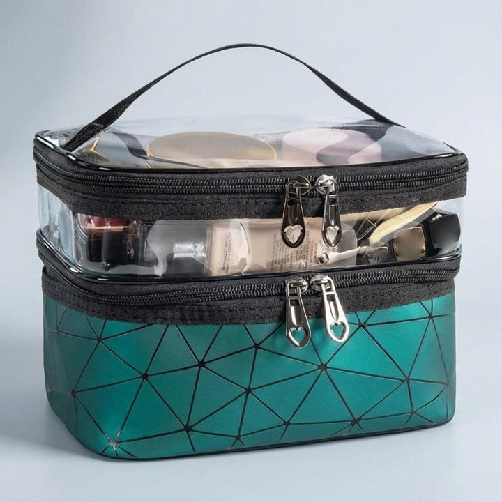 Stijlvolle waterdichte cosmeticatas dames, compacte organizer voor op reis, houdt make-up overzichtelijk en veilig.