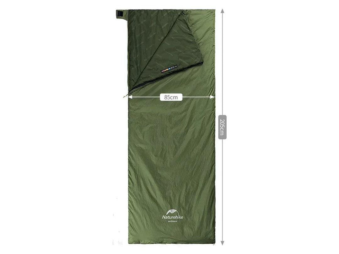 Duurzame, ademende slaapzak, speciaal voor kamperen en outdoor. Lichtgewicht en warm voor comfortabel reizen en wandelen.