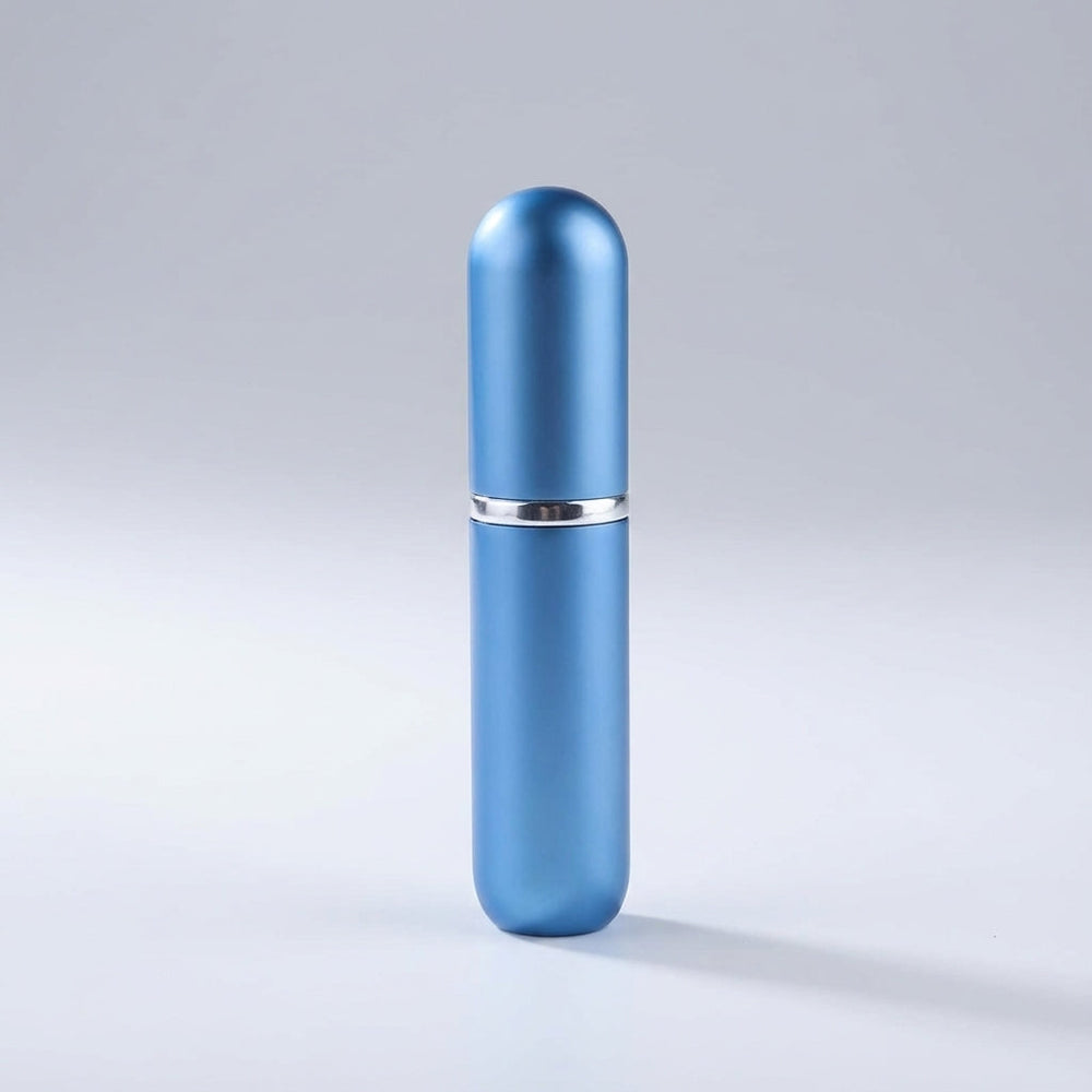 Aluminium navulbare reisflacon met pompsysteem; makkelijk je favoriete geur bijvullen voor onderweg.