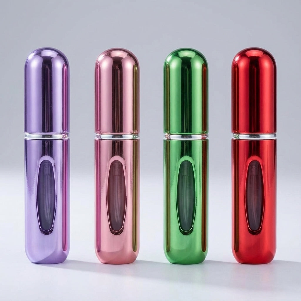 Draag je favoriete geur altijd bij je met deze compacte, navulbare reisflacon voor parfum.