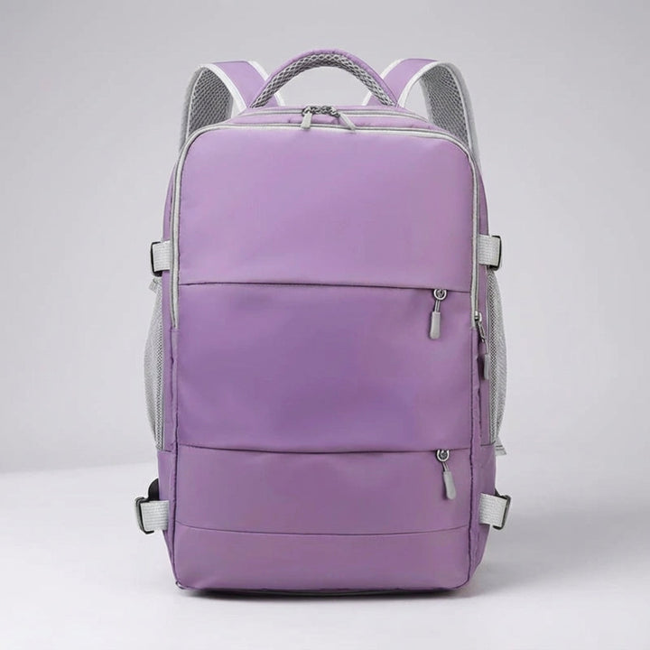 Slanke en compacte anti-diefstal reisrugzak, geschikt voor dames en heren, met focus op comfort en veiligheid.