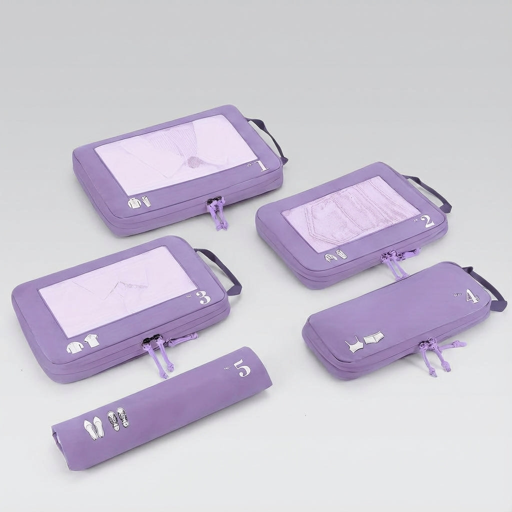 Handige OrgaSwift reisetui set voor efficiënt inpakken van je bagage, perfect voor je volgende vakantie.