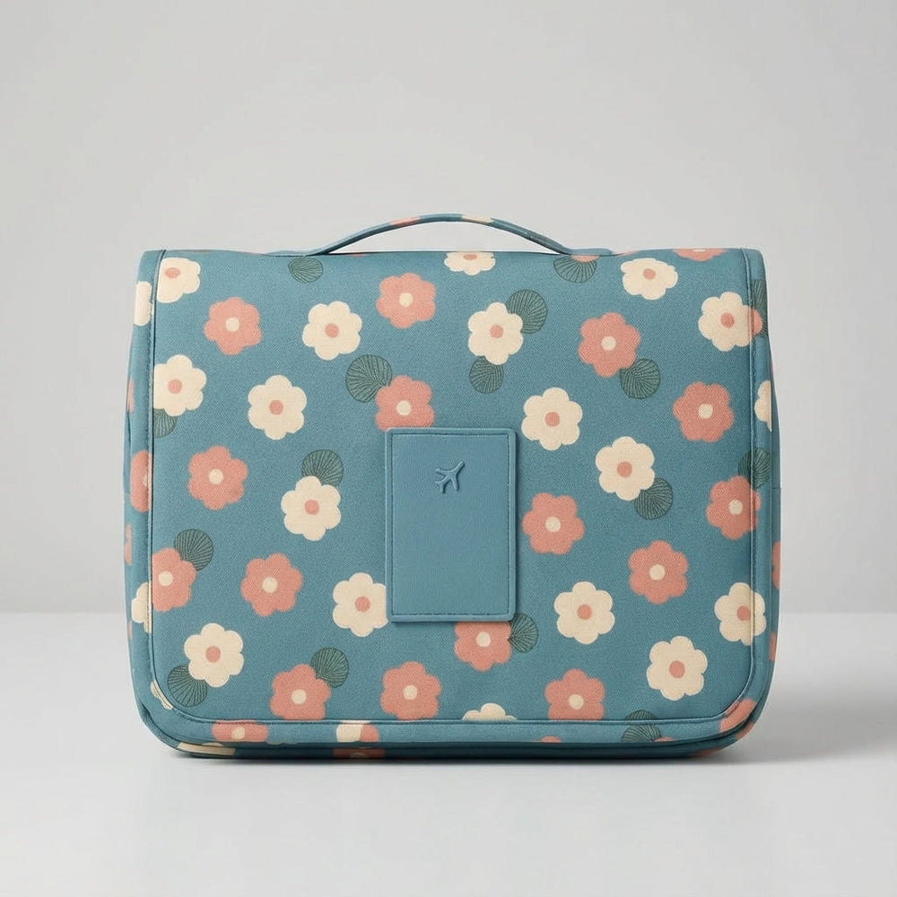 Unisex ophangbare toilettas Toiletryx. Compacte organizer voor reizen en badkamer, ideaal voor accessoires.