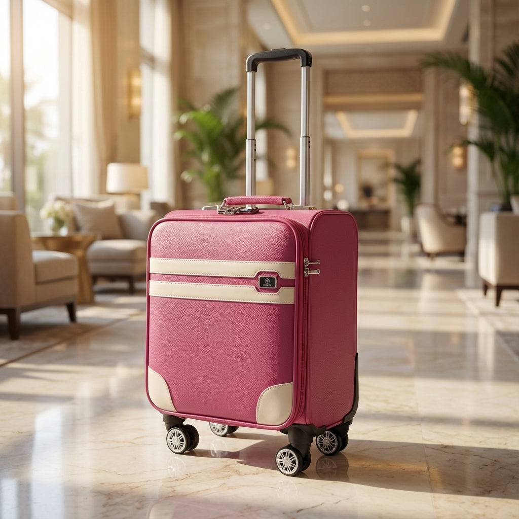 Compacte SpinCabin reistrolley met stille spinnerwielen, ideaal als handbagage voor elke reis.