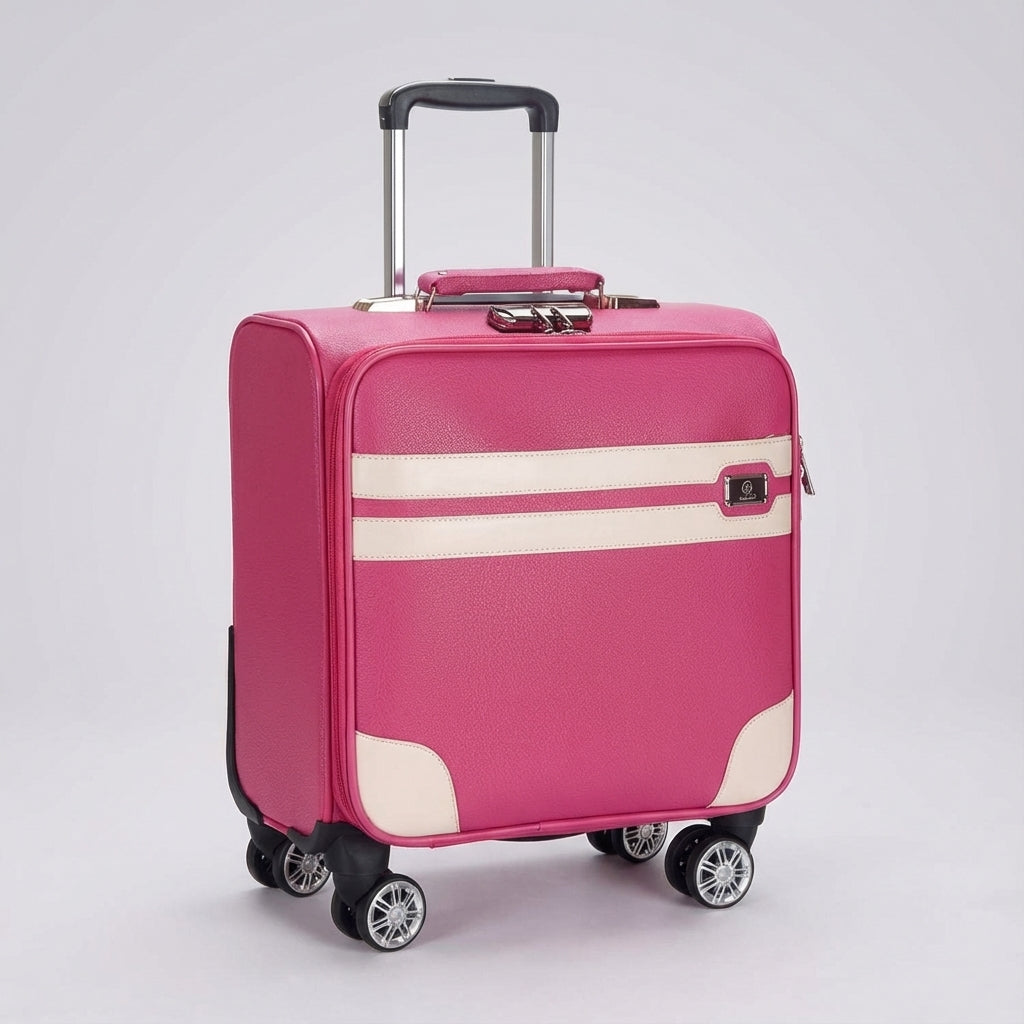 Ruime compacte SpinCabin reistrolley met stille spinnerwielen, maakt elke reis moeiteloos en comfortabel.