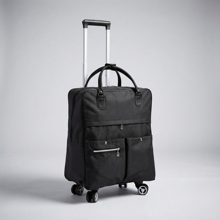 SwiftCabin handbagage koffer met soepele spinnerwielen en handig laptopvak voor onder je vliegtuigstoel.