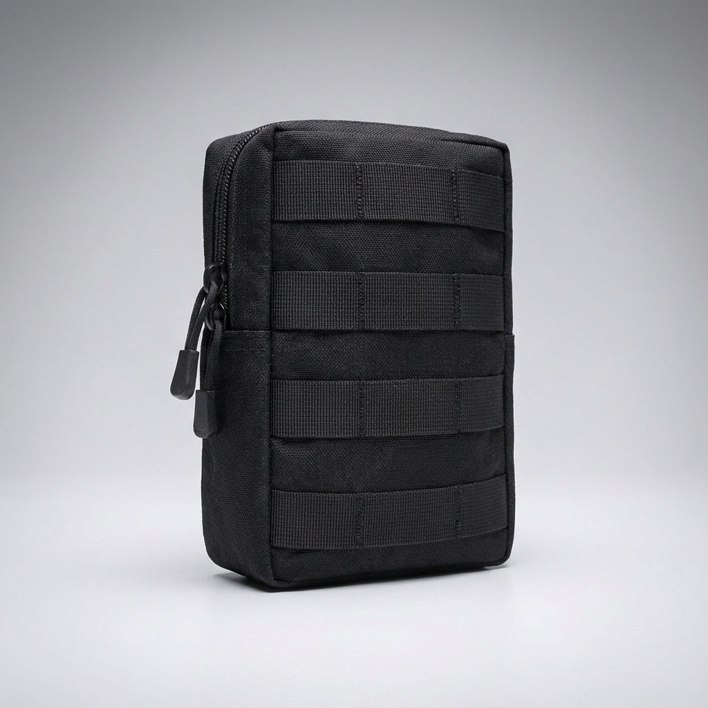 CompactGear tactische molle heuptas organizer. Draagbaar en duurzaam voor essentiële spullen tijdens outdoor activiteiten.