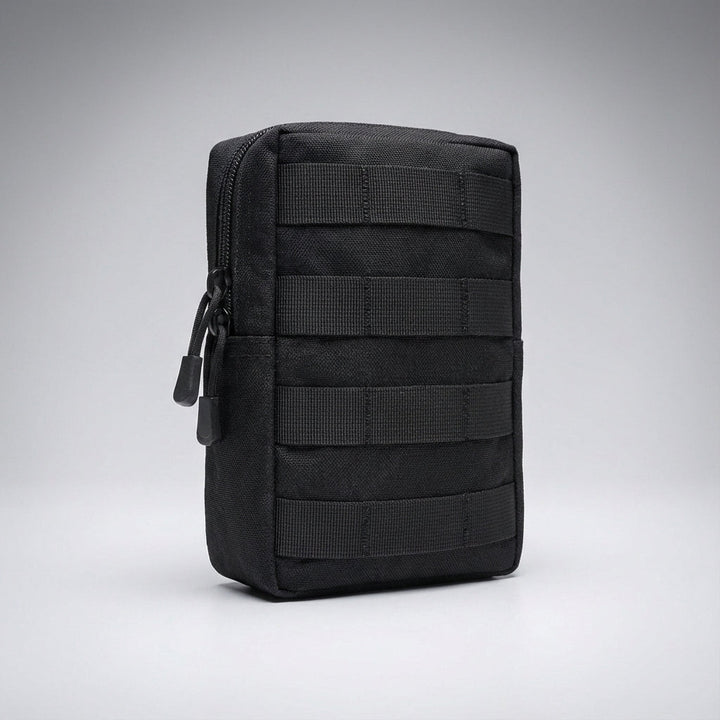 CompactGear tactische molle heuptas organizer. Draagbaar en duurzaam voor essentiële spullen tijdens outdoor activiteiten.