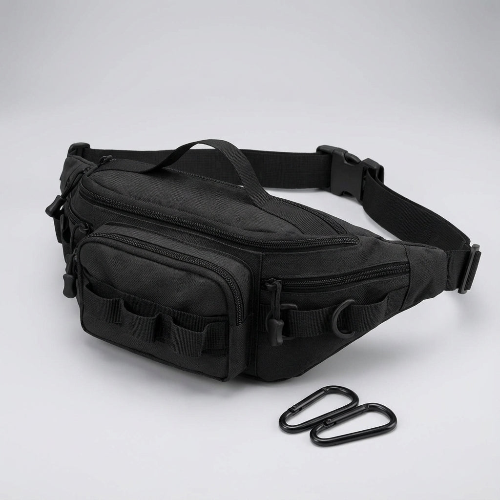 Praktische tactische heuptas (RangerPack) met organizer vakken, ideaal voor al je outdoor accessoires.