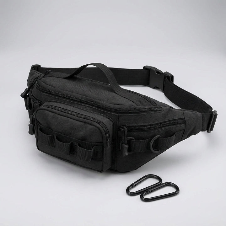 Praktische tactische heuptas (RangerPack) met organizer vakken, ideaal voor al je outdoor accessoires.