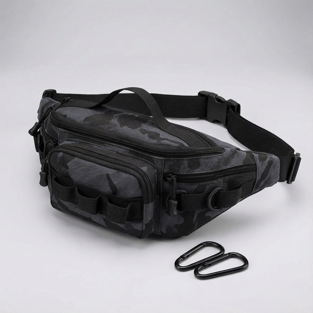 Duurzame tactische heuptas RangerPack, waterbestendig en robuust voor elk outdoor avontuur of reis.