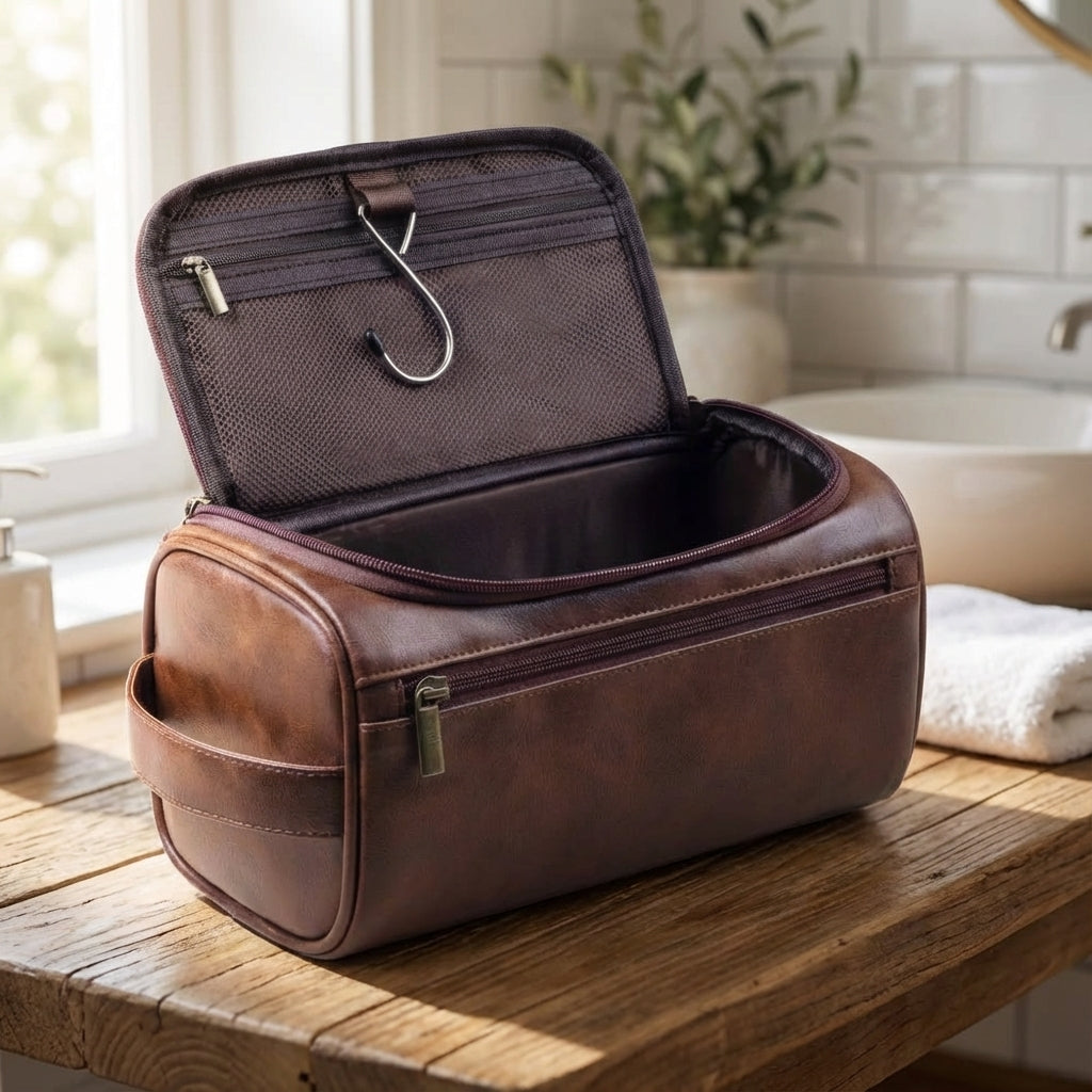 Compacte Toilevo reistoilettas voor mannen en vrouwen, ideaal voor georganiseerd reizen en vakanties.