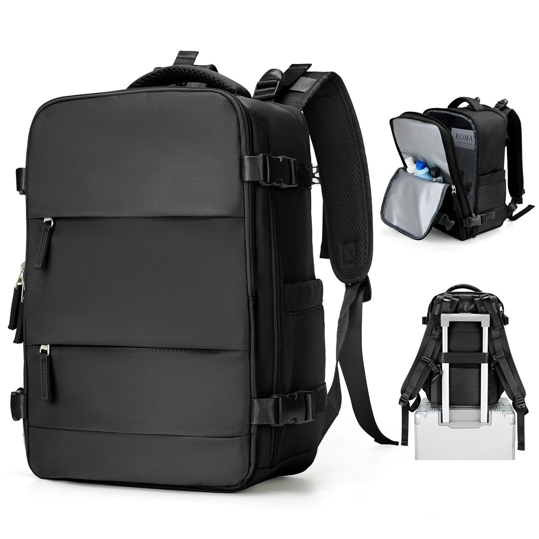 Compacte uniseks reisrugzak voor lichtgewicht reizen, ideaal als handbagage. Duurzame polyester dagrugzak.
