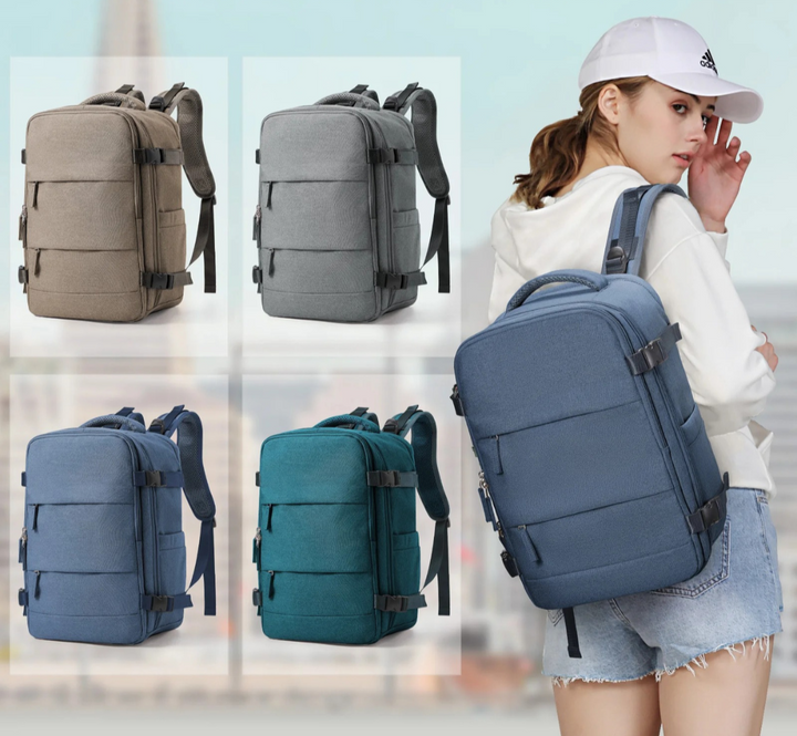 Veelzijdige uniseks rugzak voor werk, school of reizen. Deze compacte, lichtgewicht tas is ook perfect als handbagage.
