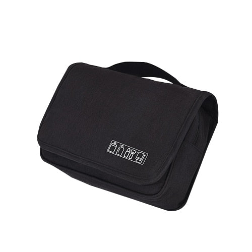 Waterdichte cosmeticatas met haken, perfect als compacte reistas organizer voor toiletartikelen.