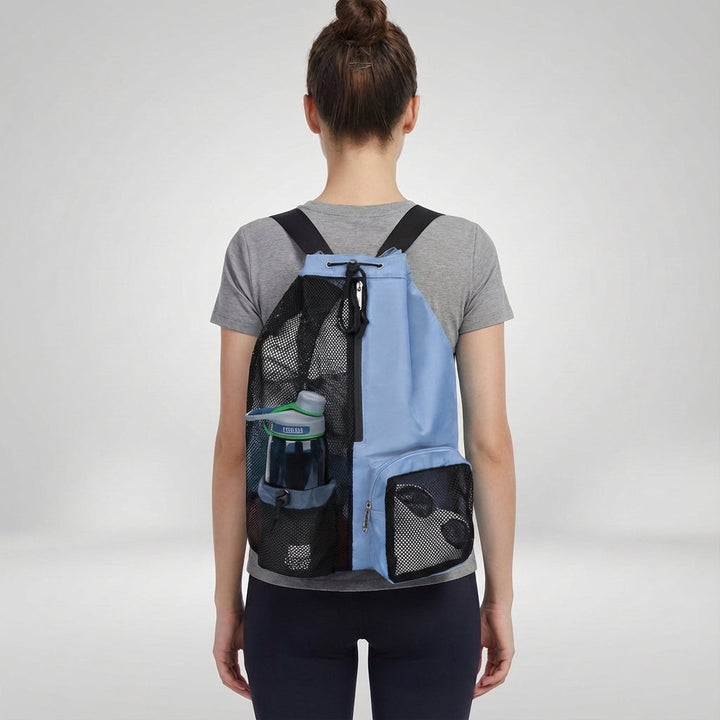 Handige unisex weekendtas ActiveSack van robuust polyester, compacte reistas met apart vak voor schoenen.