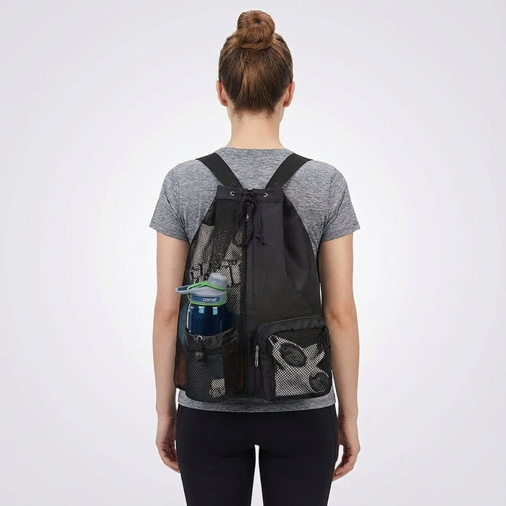 Multifunctionele sporttas/reistas ActiveSack, compact design, met geventileerd vak voor kleding of schoenen.
