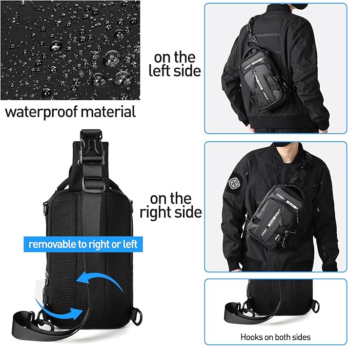 Robuuste nylon UrbanLite sling rugzak, perfect voor dagelijks gebruik en lichte activiteit.