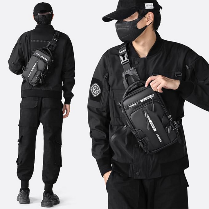 UrbanLite compacte slingbag, ideaal als kleine rugzak of borsttas voor essentials.