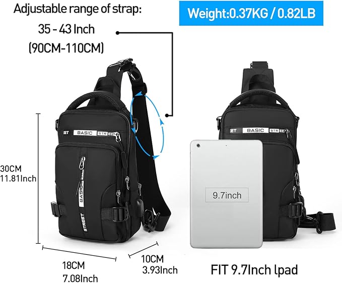 UrbanLite compacte slingbag: lichtgewicht, comfortabel en veilig voor al je essentials.