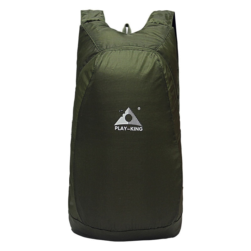 Vouwbare 20L rugzak voor wandelen; waterbestendig en lichtgewicht. Perfect als extra tas op reis of dagrugzak.