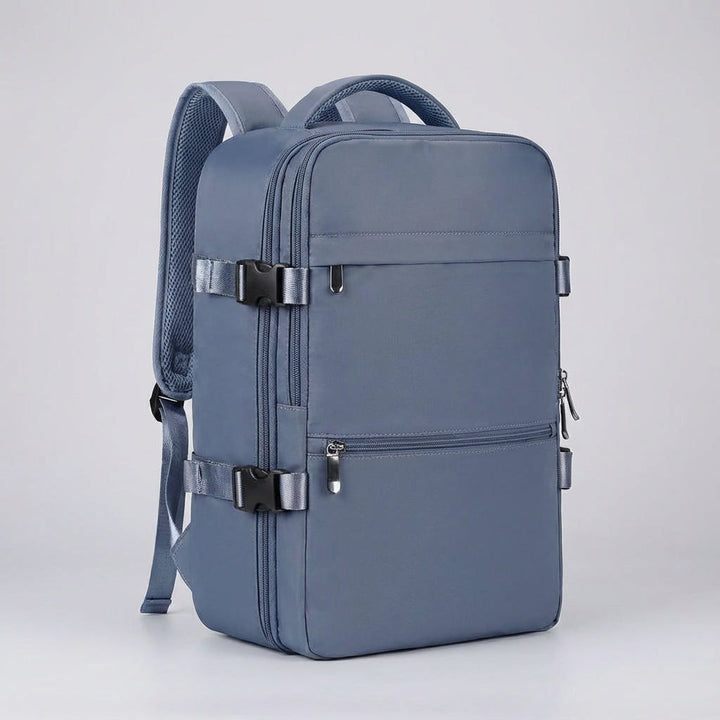 Waterbestendige SkyGuardBag reisrugzak met TSA-compatibel design, ideaal voor korte reizen.