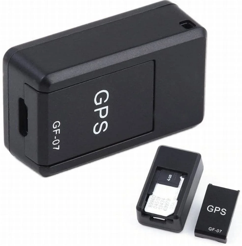Compacte zwarte magnetische mini GPS tracker voor onopvallende beveiliging met wereldwijde dekking, eenvoudig te bevestigen.
