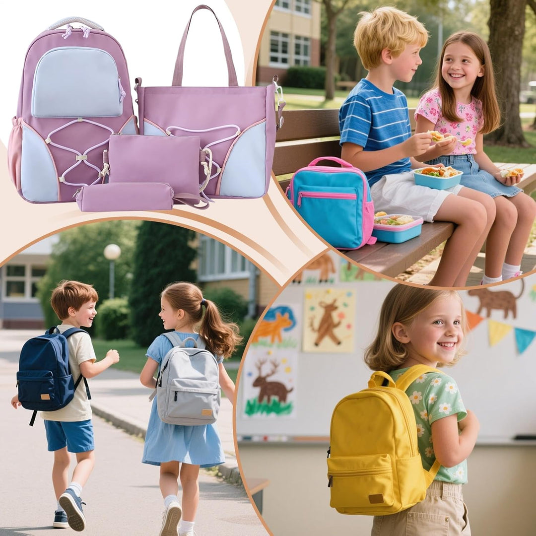 Complete schoolrugzak set van Nivora met veel ruimte en compartimenten voor al je schoolbenodigdheden.