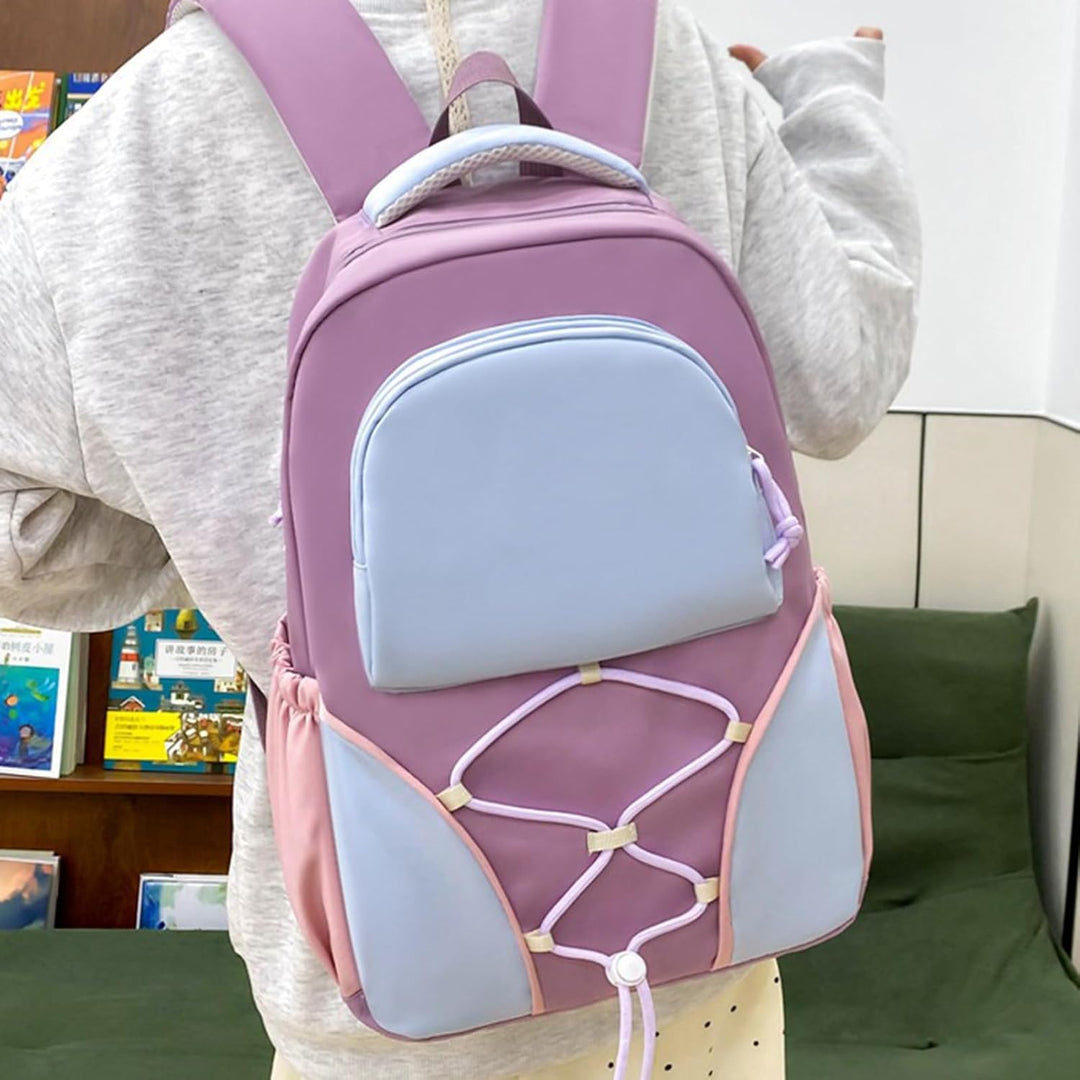 Nivora unisex rugzak set: veelzijdige grote schooltas, pennenetui en schoudertas voor elke student.