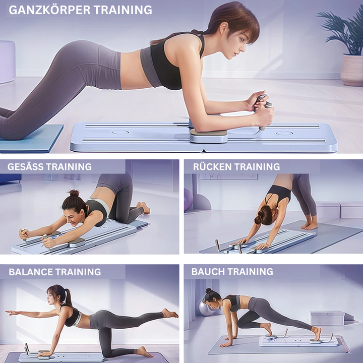 "Complete Pilates Reformer set voor fitness; geavanceerd ontwerp voor core-versterking en flexibiliteit thuis"