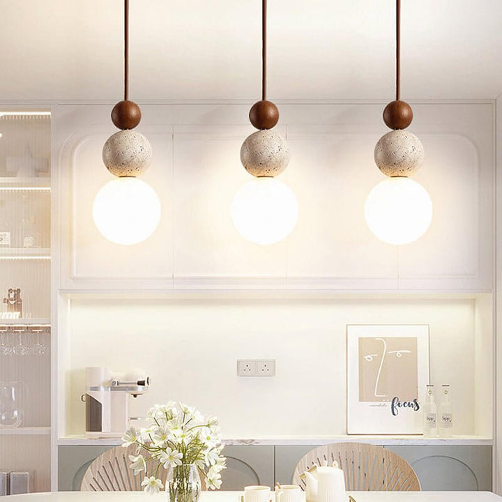 Moderne Hanglamp Travertin - Eenvoudig Design