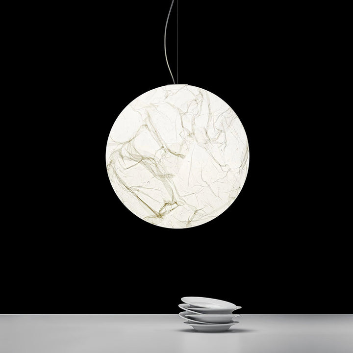 Zijden Hanglamp - Sfeervolle Verlichting voor Uw Interieur