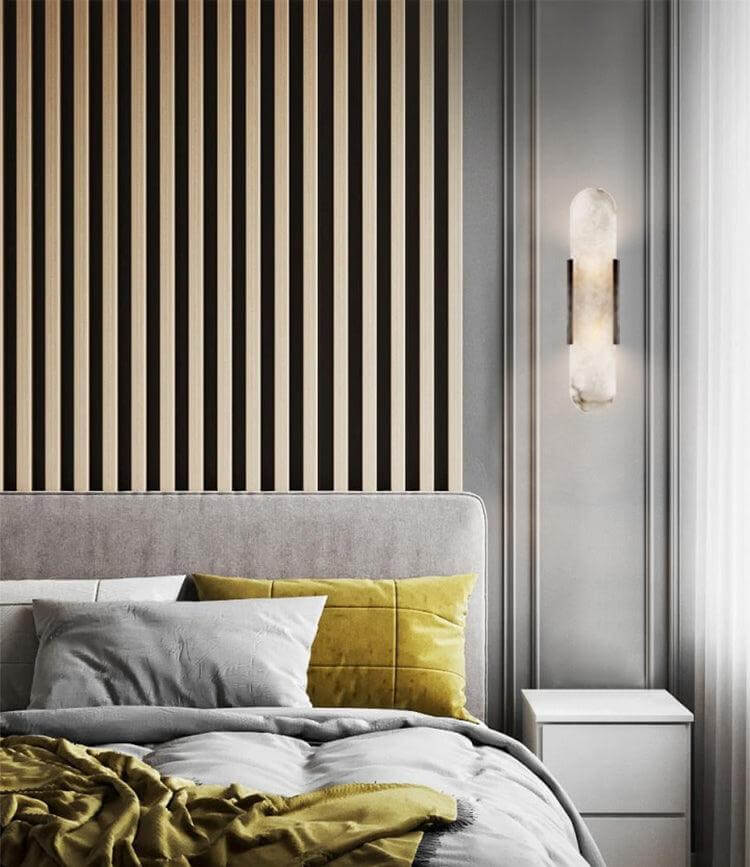 Moderne Wandlamp - Albast & Metaal
