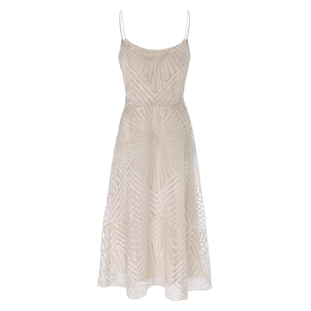 Dames A-lijn cocktailjurk met elegante hartvormige halslijn; perfecte feestjurk voor speciale avonden.