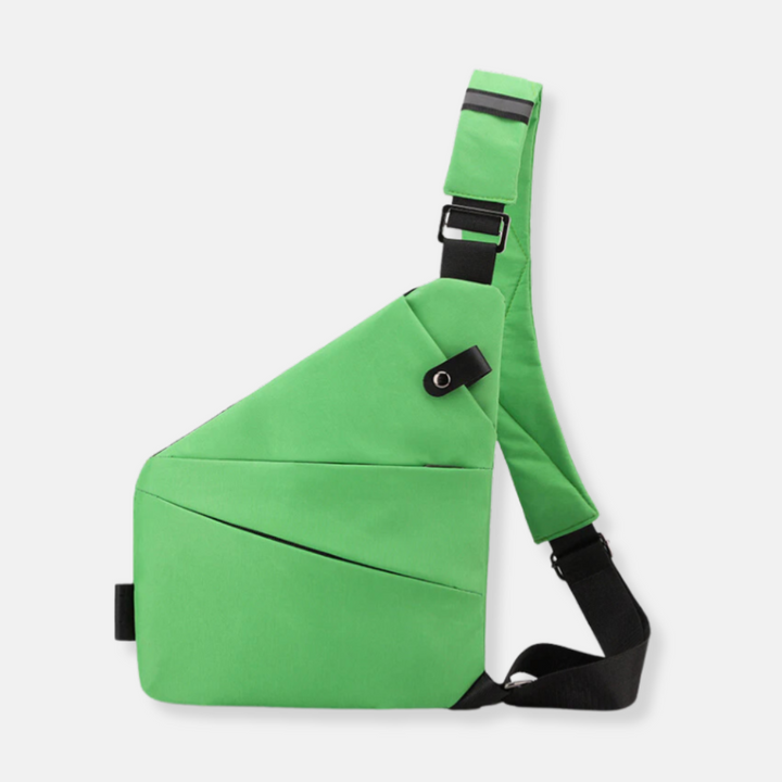Anti-diefstal crossbodytas voor dames met georganiseerde vakken, ideaal voor op reis.