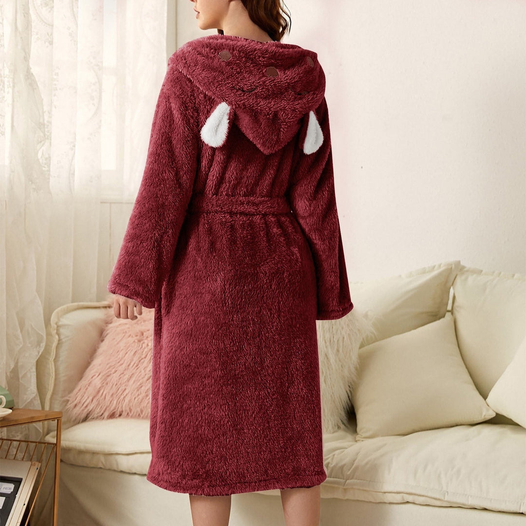 Zachte Lola dames badjas, loungewear voor thuis, warm & behaaglijk.