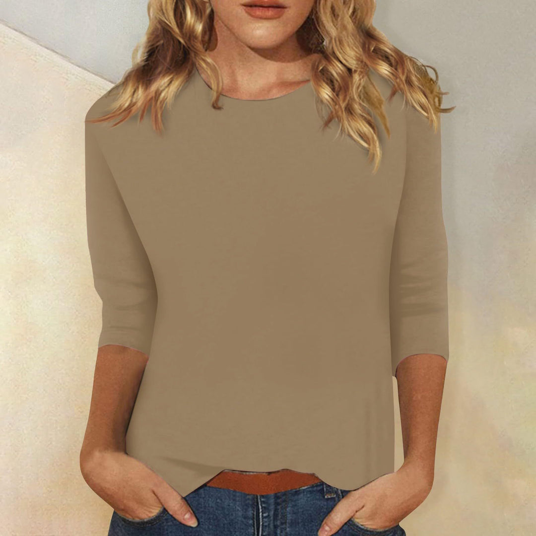 Comfortabel en modieus dames shirt met 3/4 mouwen, voor dagelijks gebruik.