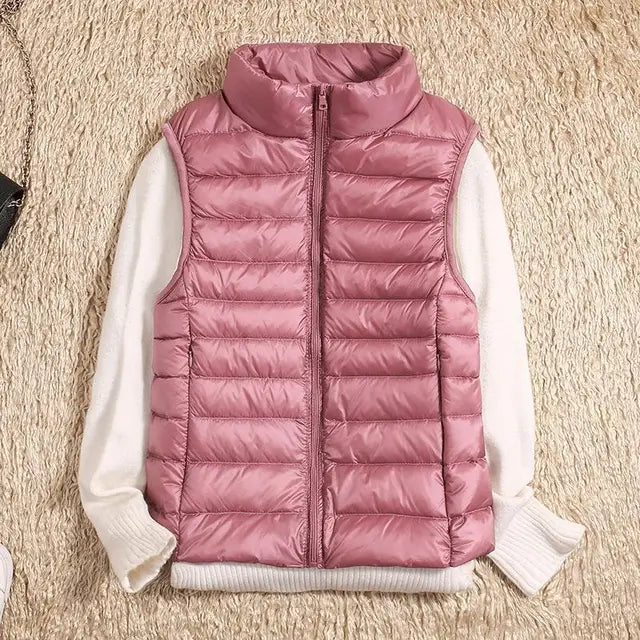 Veelzijdige dames bodywarmer: een warme, winddichte buitenlaag en stijlvol vest.