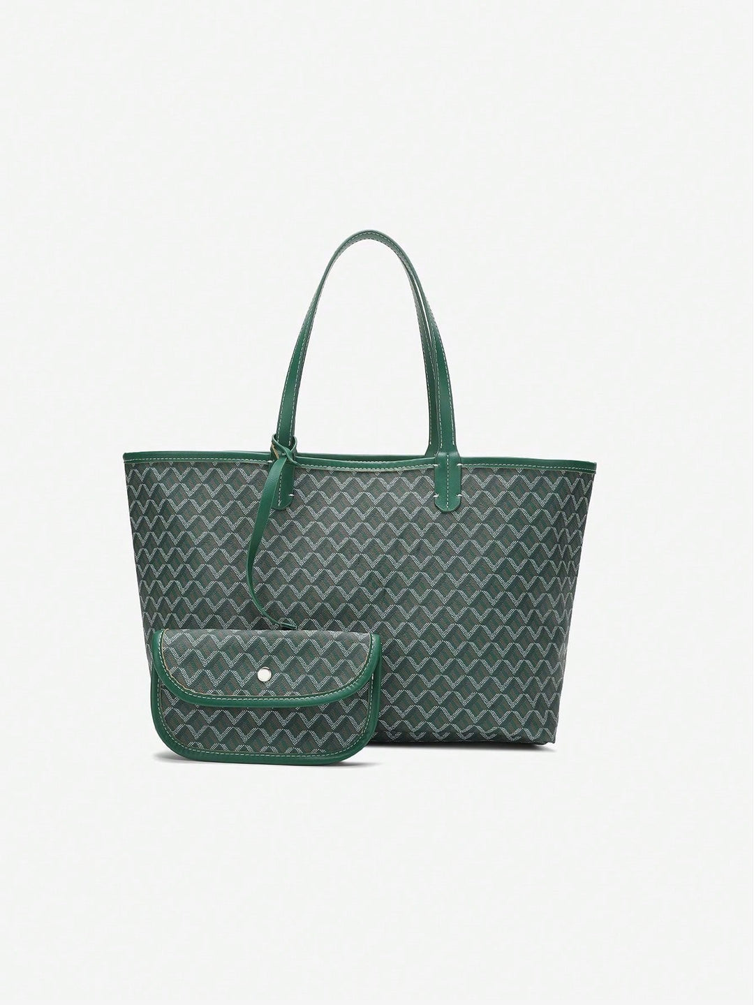 Trendy PVC schoudertas voor dames, ruim genoeg voor al je spullen, lichtgewicht en comfortabel.