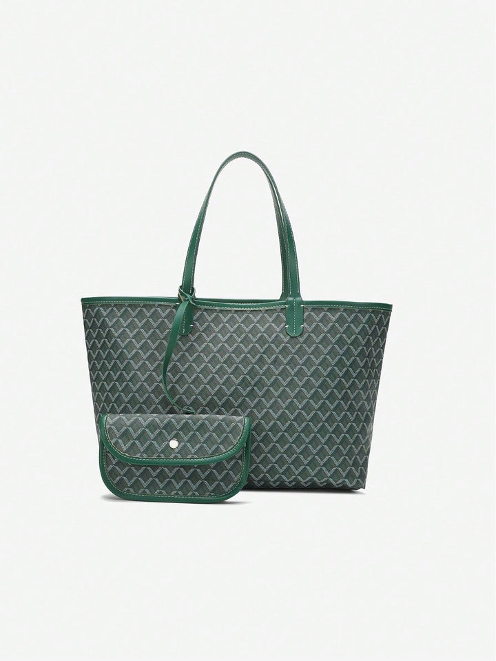 Trendy PVC schoudertas voor dames, ruim genoeg voor al je spullen, lichtgewicht en comfortabel.