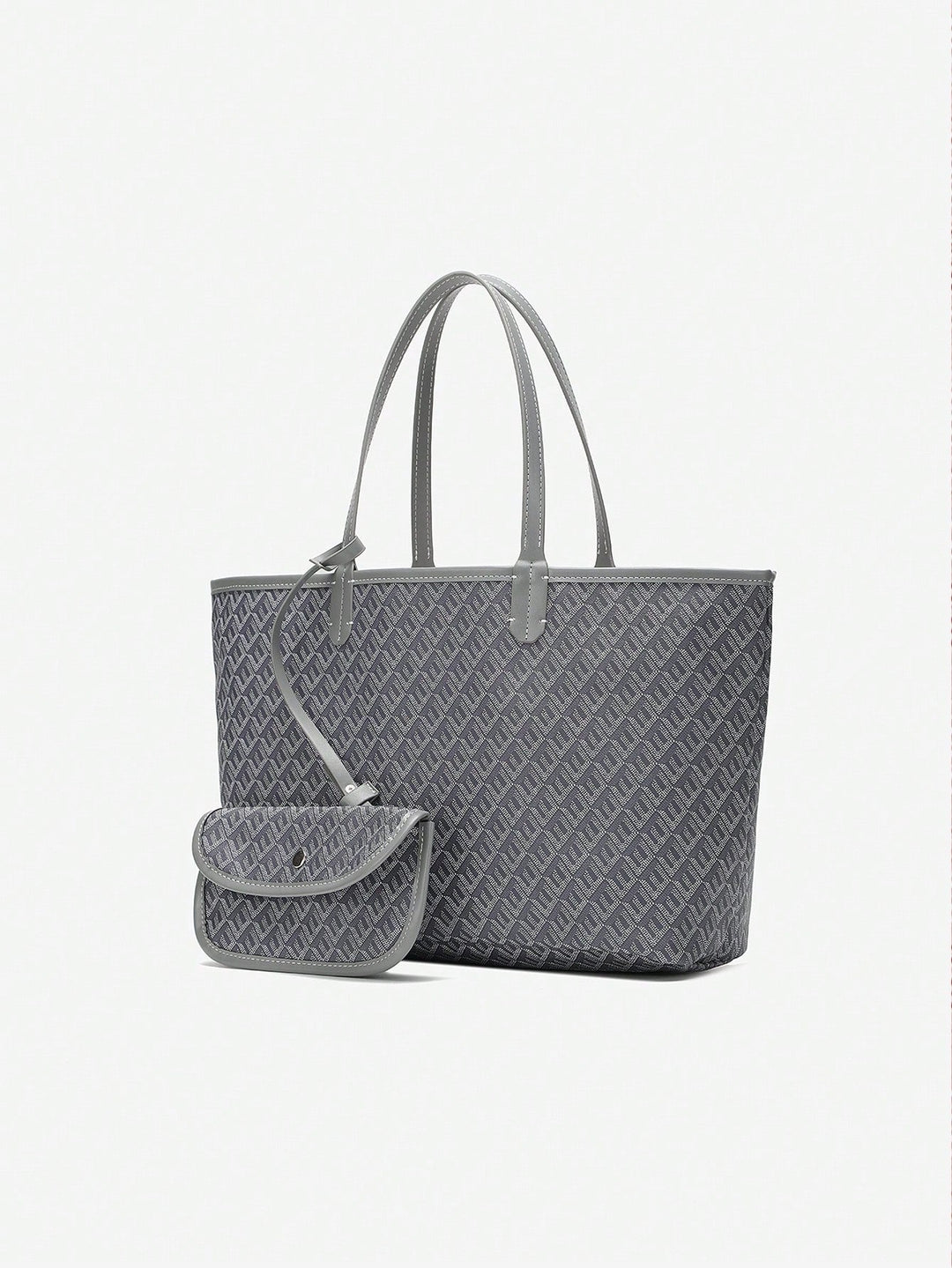 Dames accessoires: een ruime, lichtgewicht PVC tote bag, perfect als casual schoudertas voor elke gelegenheid.