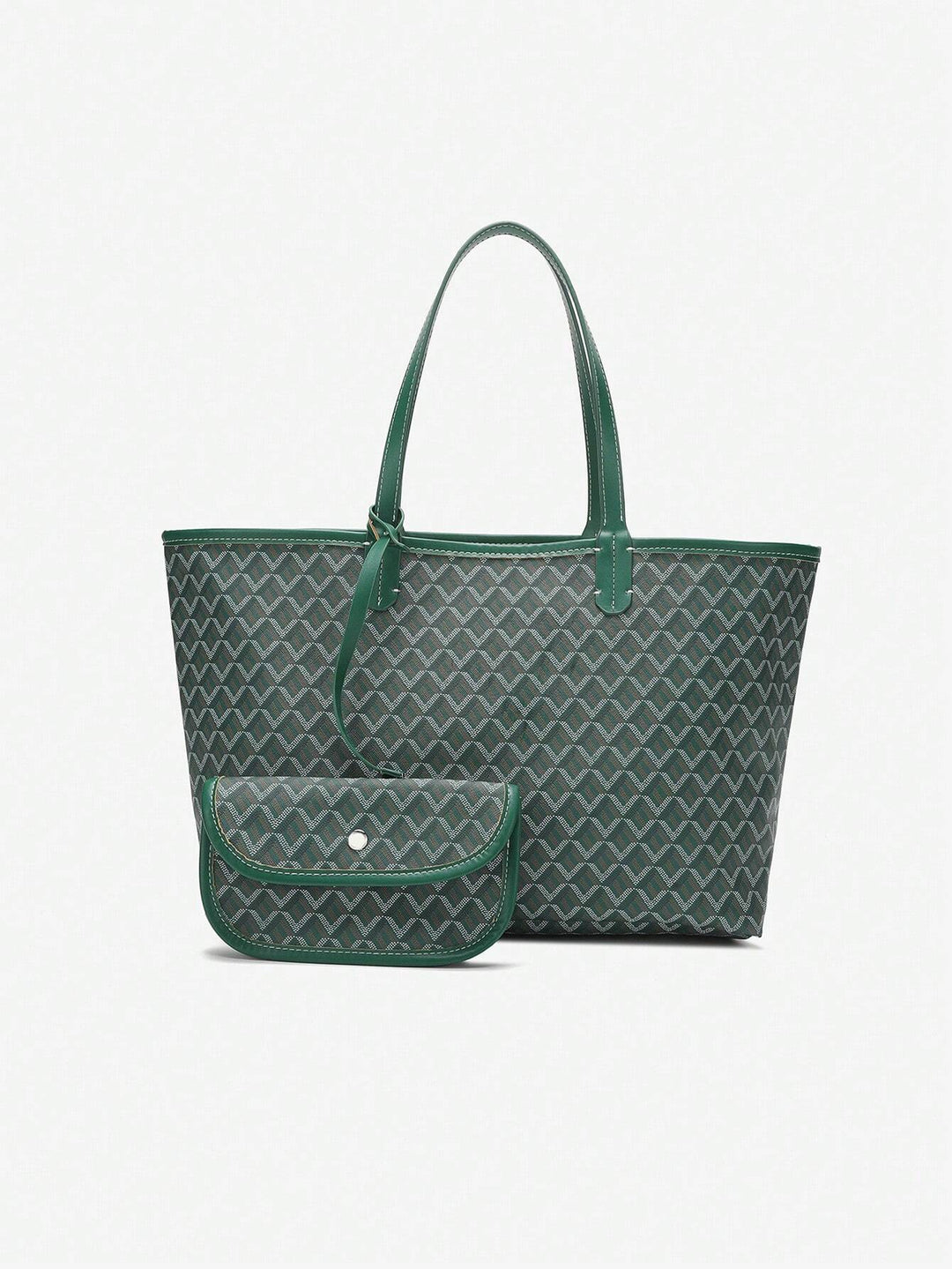 Lichtgewicht PVC schoudertas, een ruime en trendy handtas voor dames, geschikt voor elke casual outfit.
